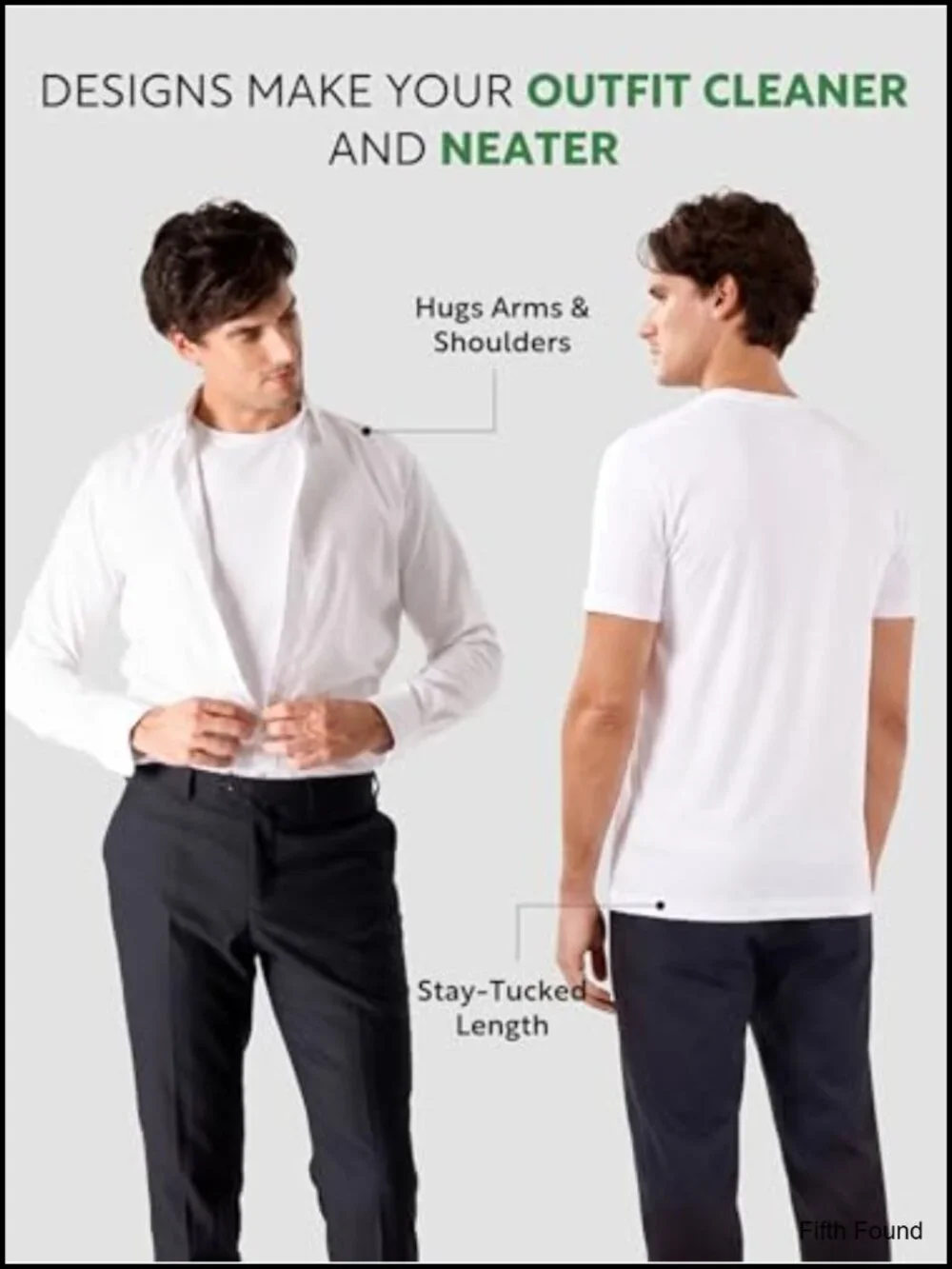 Men's Crew Neck Undershirts 3 Pack - 95% Bamboo Rayon Moisture Wicking